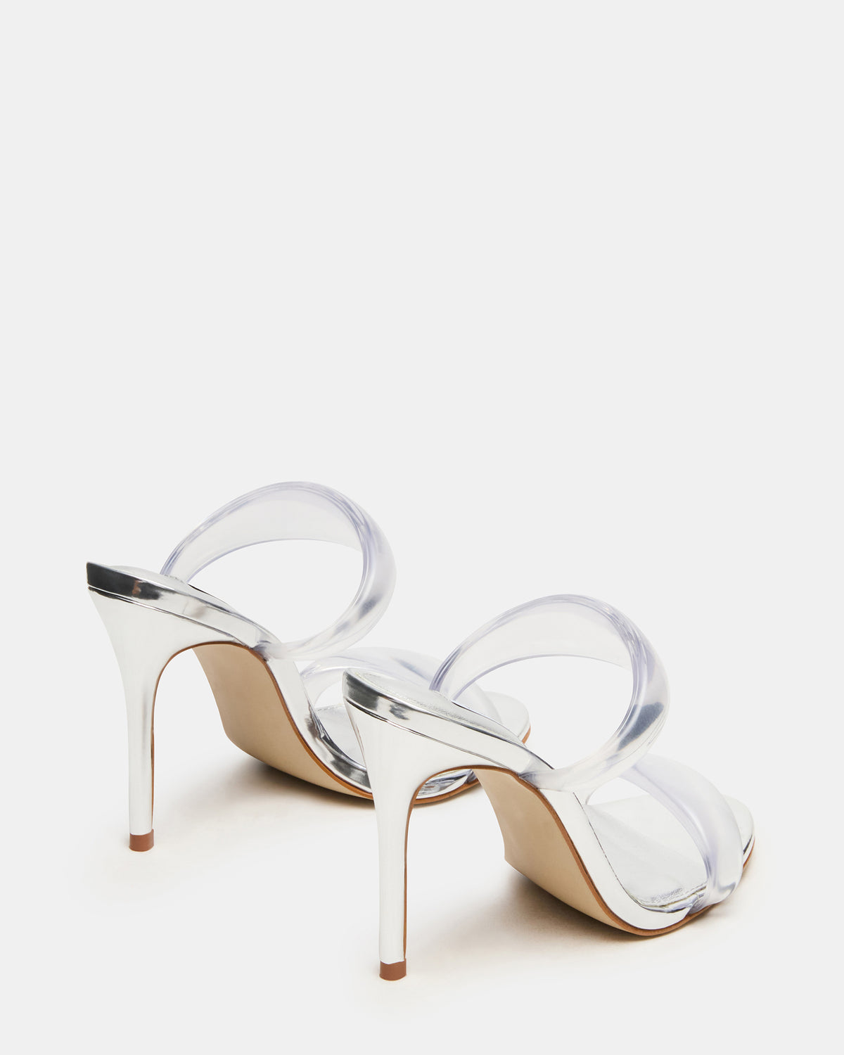 SATURN Jelly Clear Stiletto Mule Women's Heel | Steve Madden Everyday