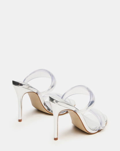SATURN Jelly Clear Stiletto Mule Women's Heel | Steve Madden Everyday