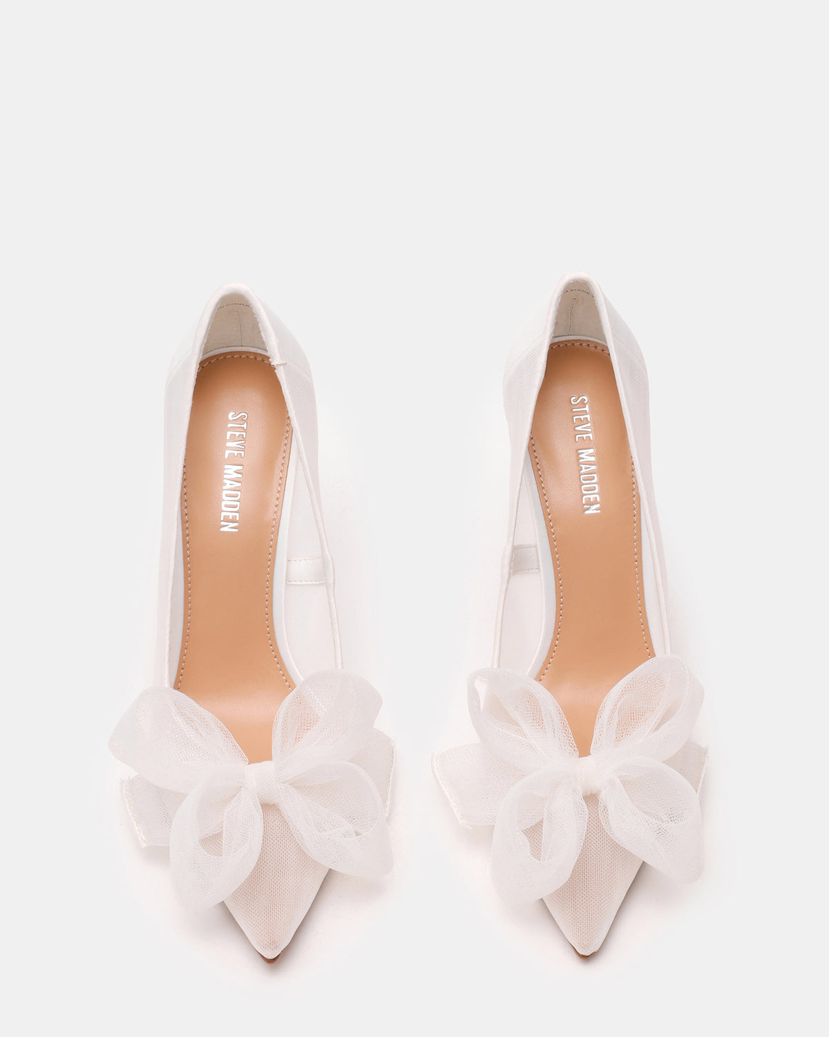TAFFY White Bow Pointed-Toe Stiletto Pump Women's Heel | Steve Madden Best Seller