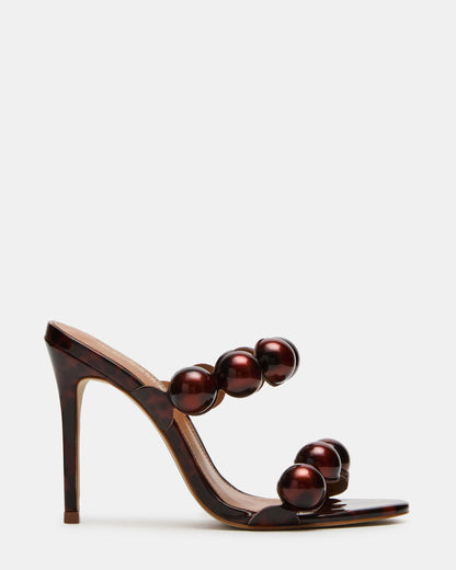 SATURN Beads Tortoise Stiletto Mule Women's Heel | Steve Madden Latest