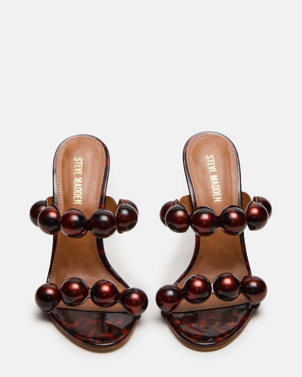 SATURN Beads Tortoise Stiletto Mule Women's Heel | Steve Madden Latest
