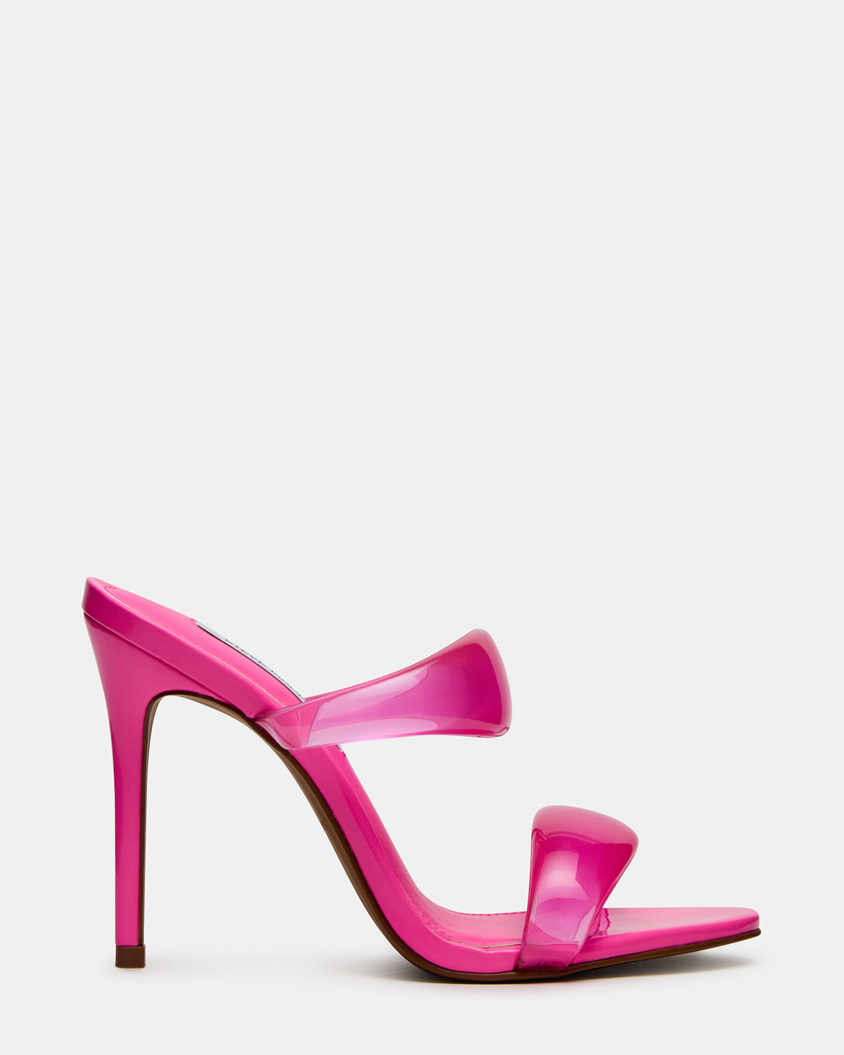 SATURN Jelly Pink Stiletto Mule Women's Heel | Steve Madden Classic