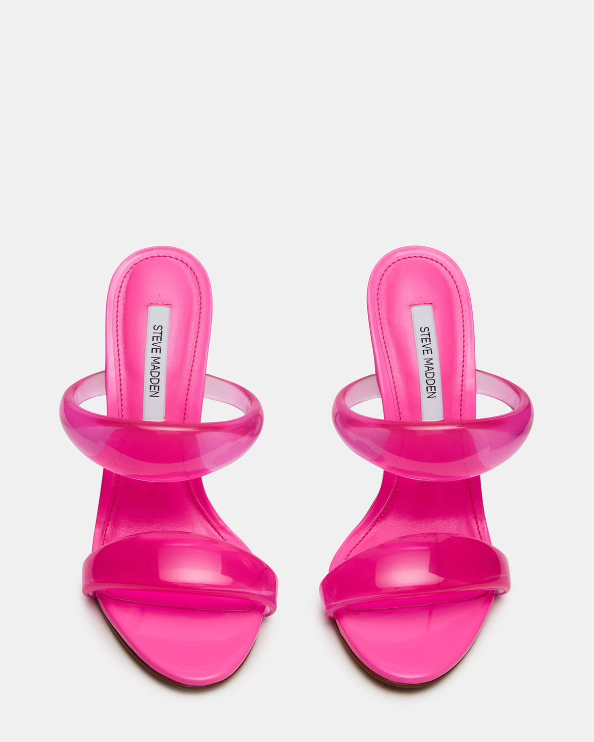 SATURN Jelly Pink Stiletto Mule Women's Heel | Steve Madden Classic