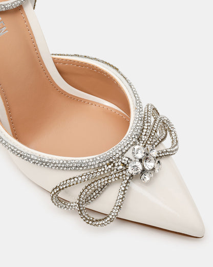 VIABLE Off-White Women's Rhinestone-Embellished Stilettos | Steve Madden Value