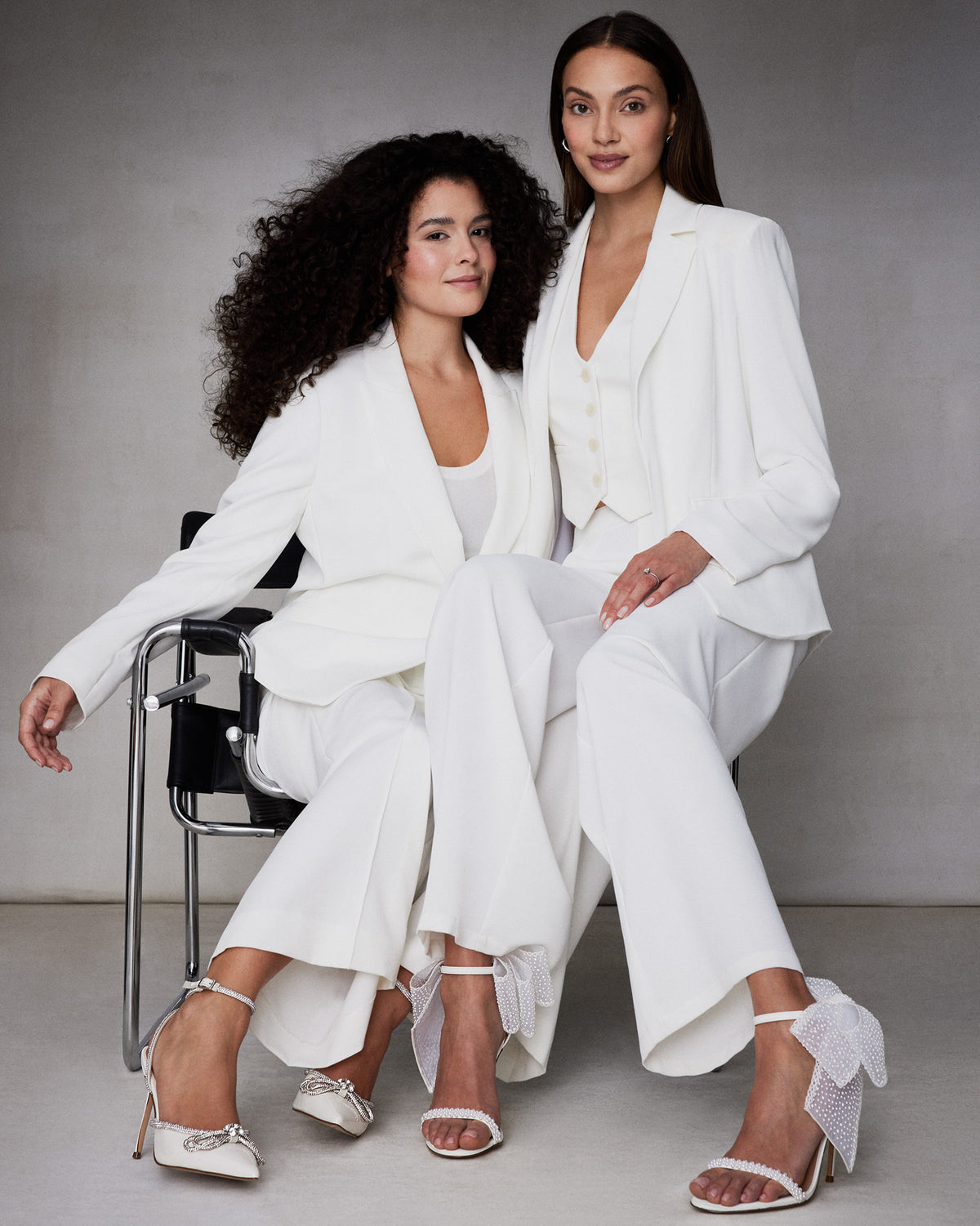 VIABLE Off-White Women's Rhinestone-Embellished Stilettos | Steve Madden Value