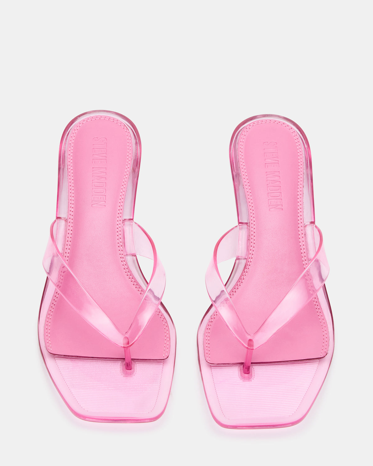 TRACIE Jelly Pink Thong Strap Women's Kitten Heel | Steve Madden Best Price