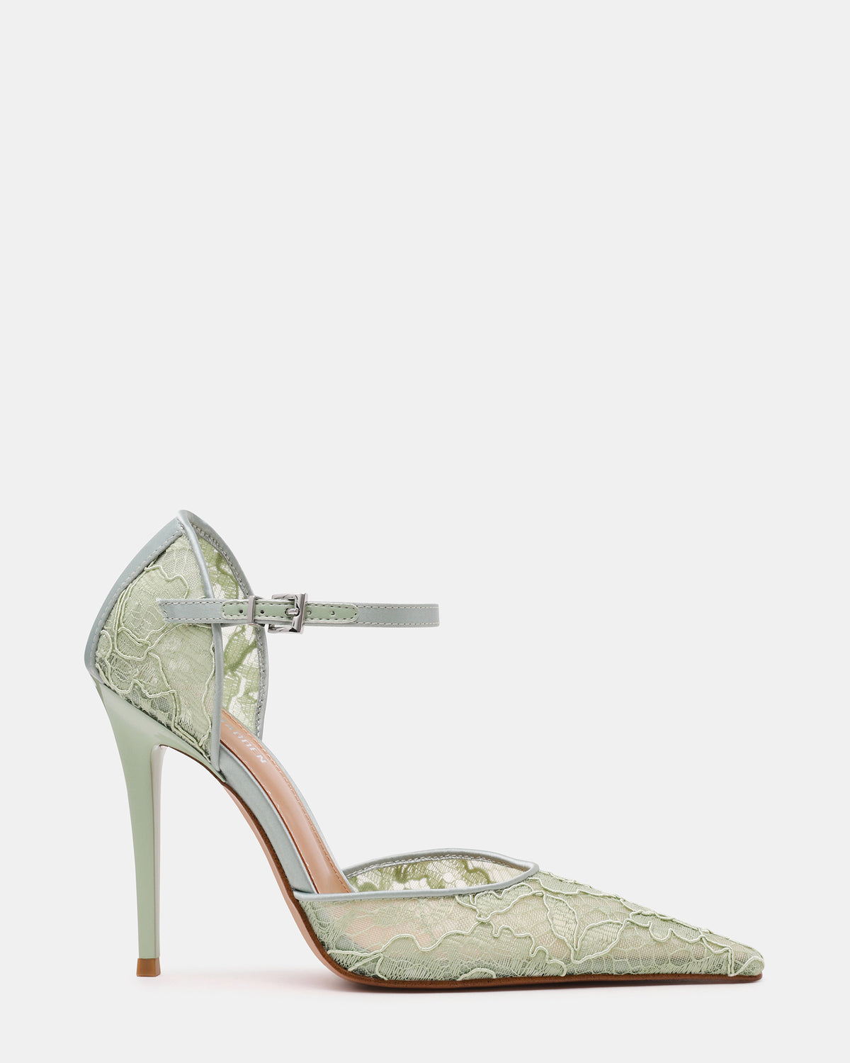 AVANT Pistachio Lace Pointed-Toe Stiletto Pump Women's Heel | Steve Madden Trending