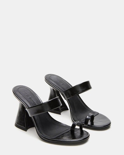 RENIE Black Women's Open Toe Mule Heel | Steve Madden Smart Buy