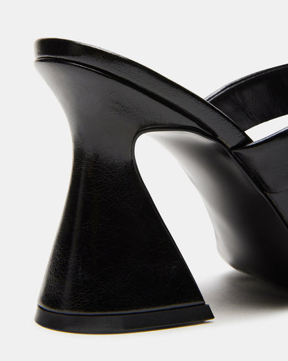 RENIE Black Women's Open Toe Mule Heel | Steve Madden Smart Buy