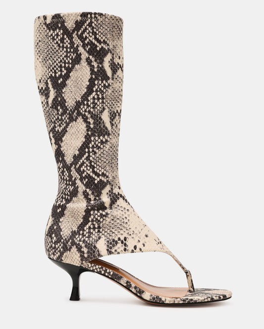 RELENTLESS Snake Thong Open-Toe Boot Shaft Women's Heel | Steve Madden Latest