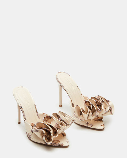 AFFINITY Floral Women's Multi Pointed-Toe Stiletto Mule Heel | Steve Madden Value