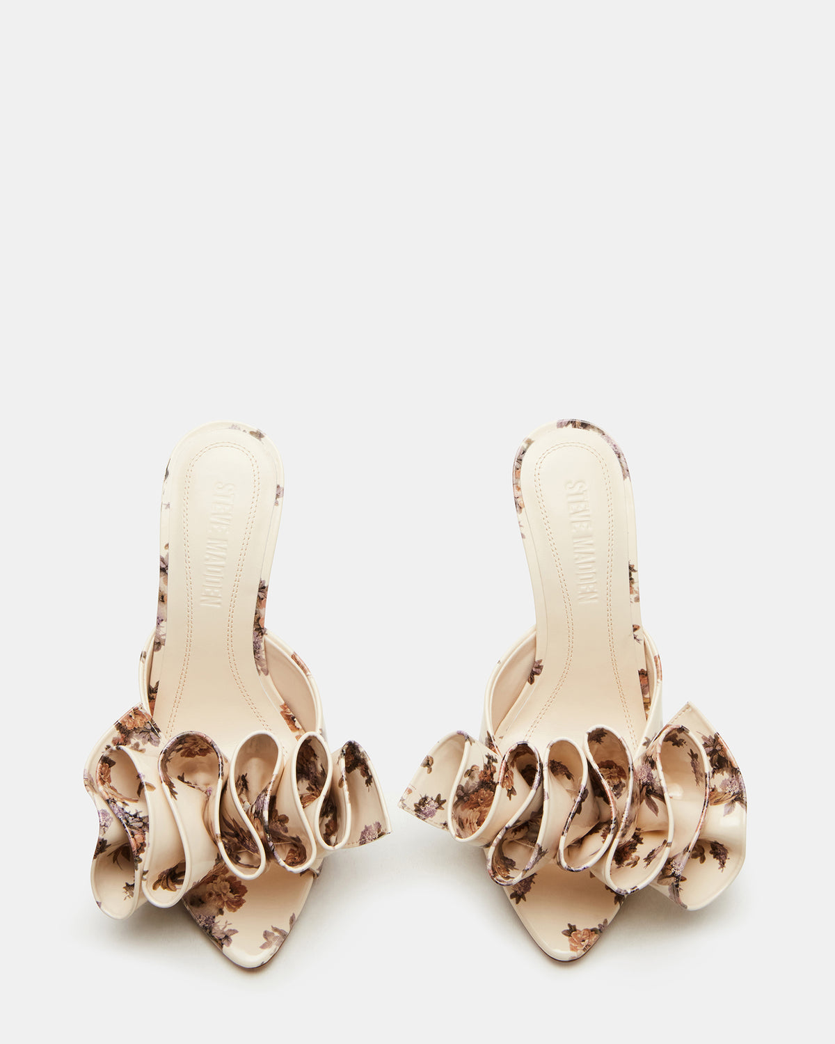 AFFINITY Floral Women's Multi Pointed-Toe Stiletto Mule Heel | Steve Madden Value