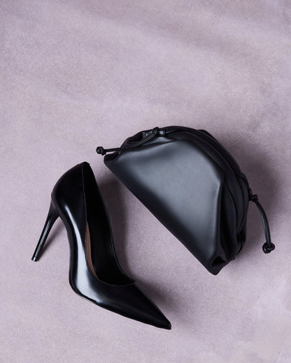 NOIR HEEL AND HAILEE BAG BLACK BUNDLE | Matching Shoe And Bag | Steve Madden Best Seller