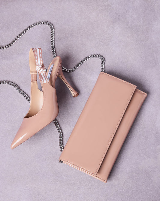 BRI HEEL AND JULIANA BAG BLUSH PATENT BUNDLE | Matching Shoe And Bag | Steve Madden Recommended