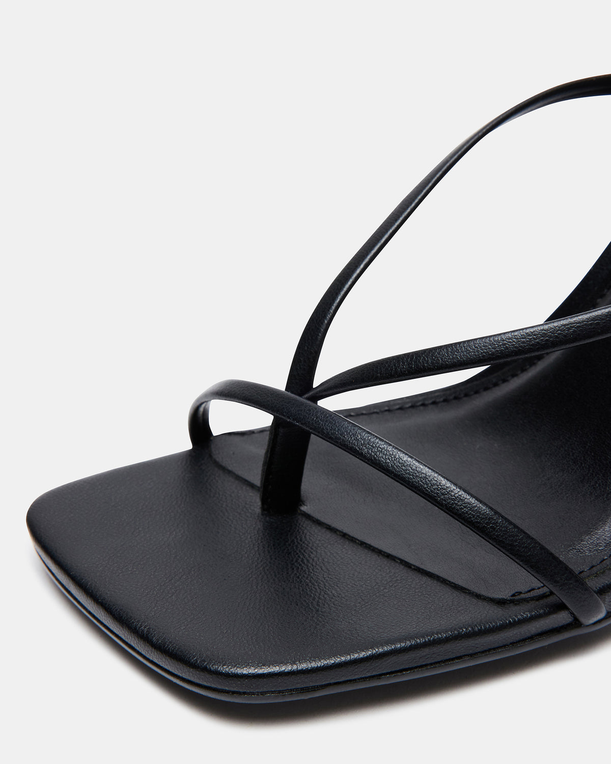 ANNIE Black Women's Strappy Square Toe Heel | Steve Madden Best Seller