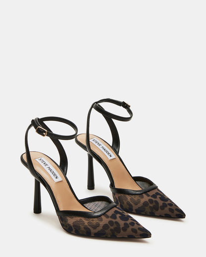 ALLIANCE Mesh Leopard Pointed-Toe Pump Women's Heel | Steve Madden Featured