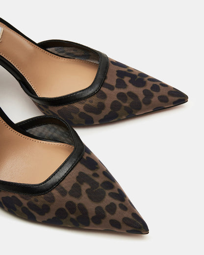 ALLIANCE Mesh Leopard Pointed-Toe Pump Women's Heel | Steve Madden Featured