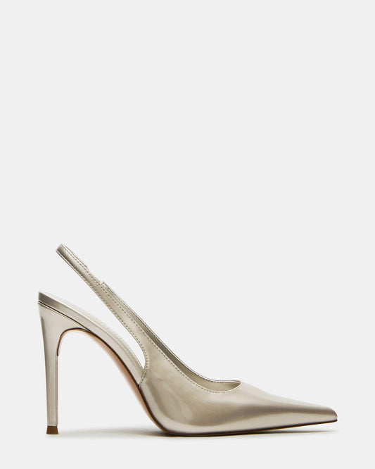 REYES Champagne Slingback Stiletto Pointed-Toe Pump Women's Heel | Steve Madden New
