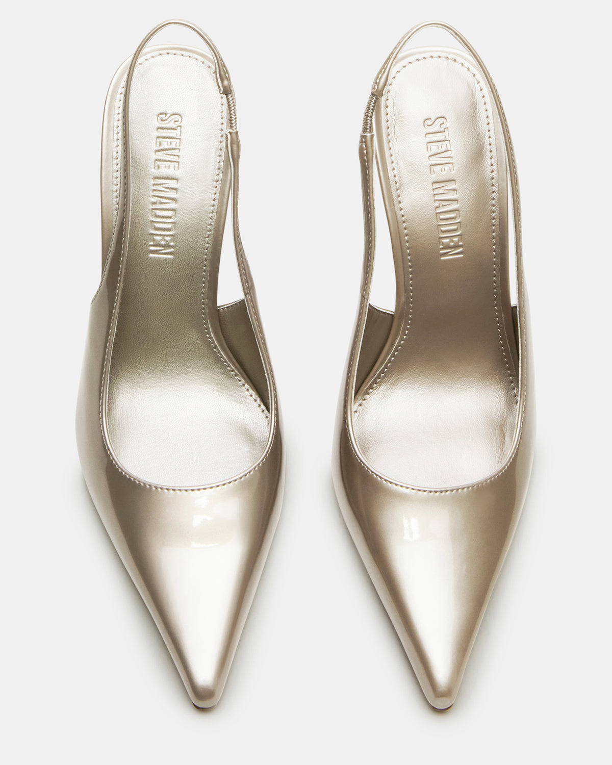 REYES Champagne Slingback Stiletto Pointed-Toe Pump Women's Heel | Steve Madden New