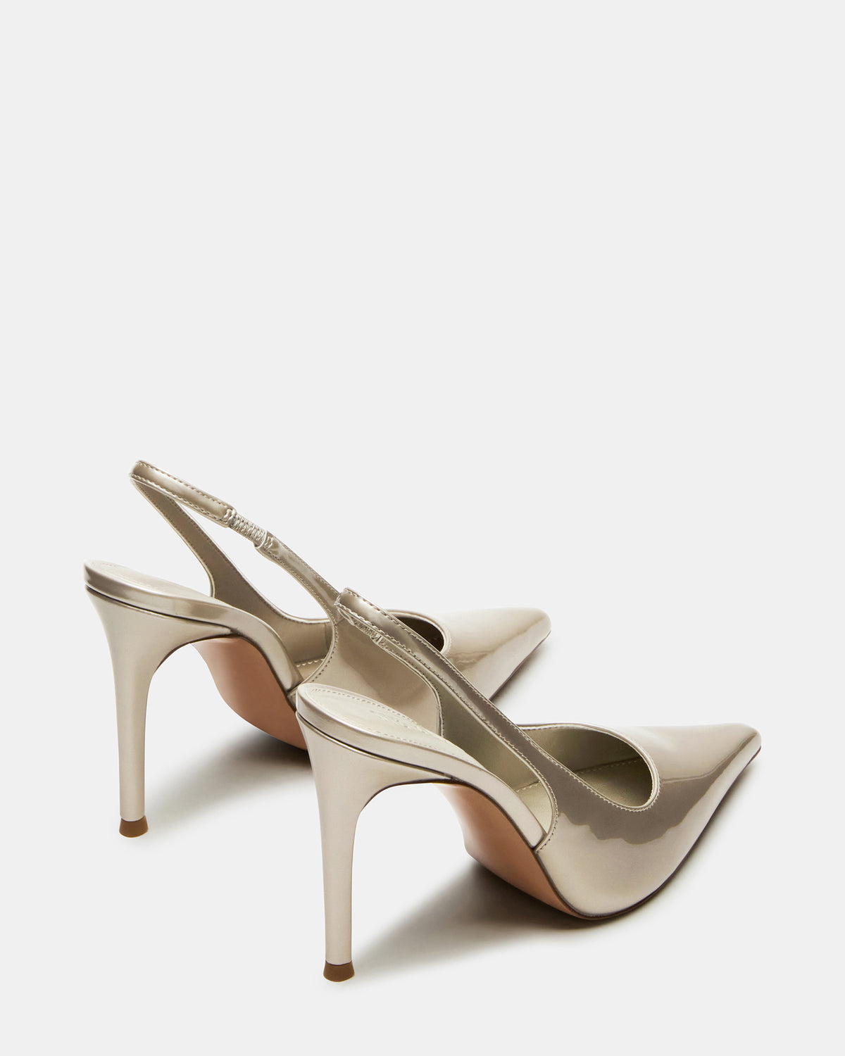 REYES Champagne Slingback Stiletto Pointed-Toe Pump Women's Heel | Steve Madden New