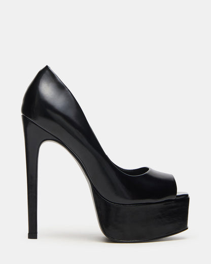IVES Black Box Platform Square-Toe Stiletto Women's Heel | Steve Madden Trusted