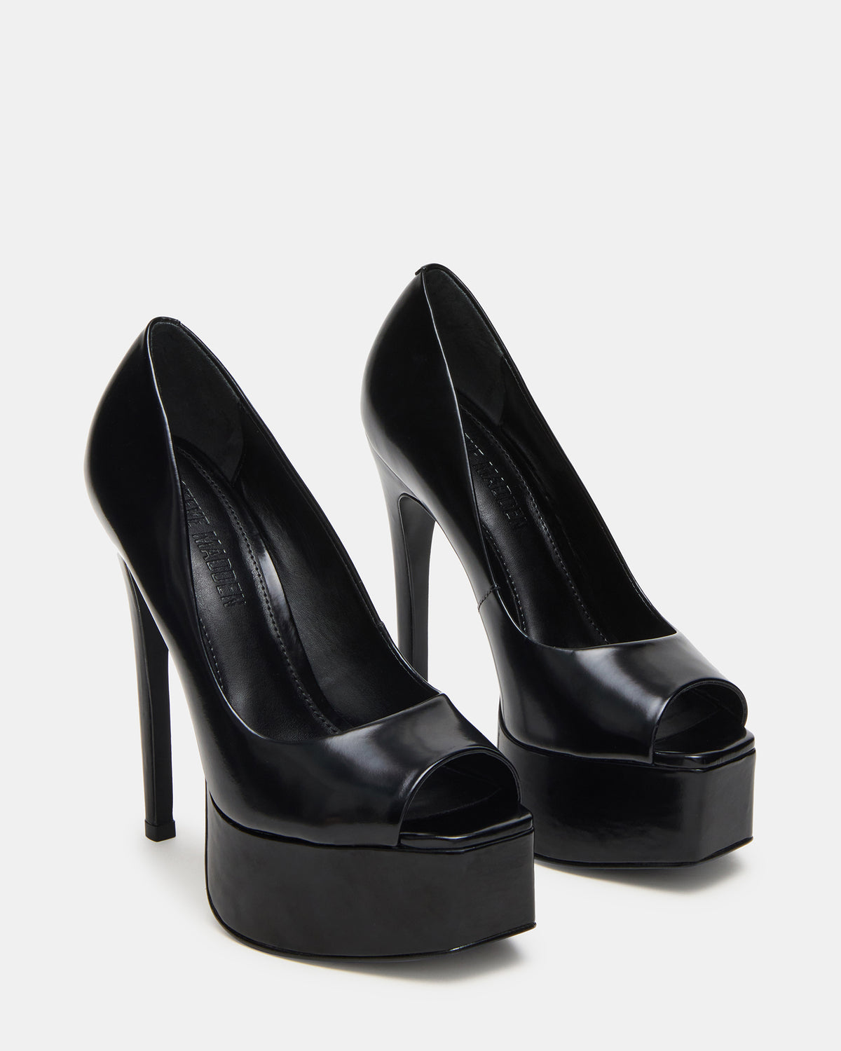 IVES Black Box Platform Square-Toe Stiletto Women's Heel | Steve Madden Trusted