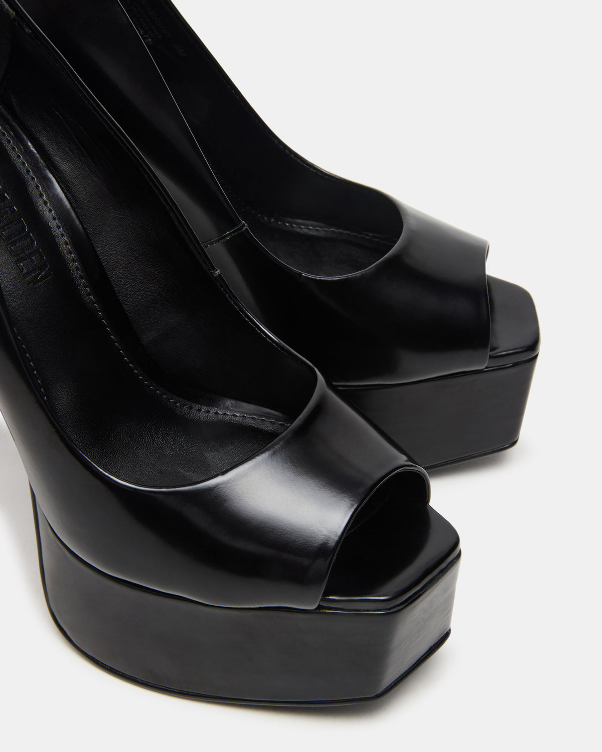 IVES Black Box Platform Square-Toe Stiletto Women's Heel | Steve Madden Trusted