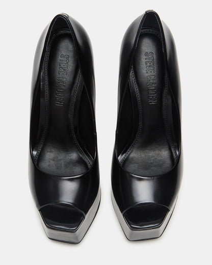 IVES Black Box Platform Square-Toe Stiletto Women's Heel | Steve Madden Trusted