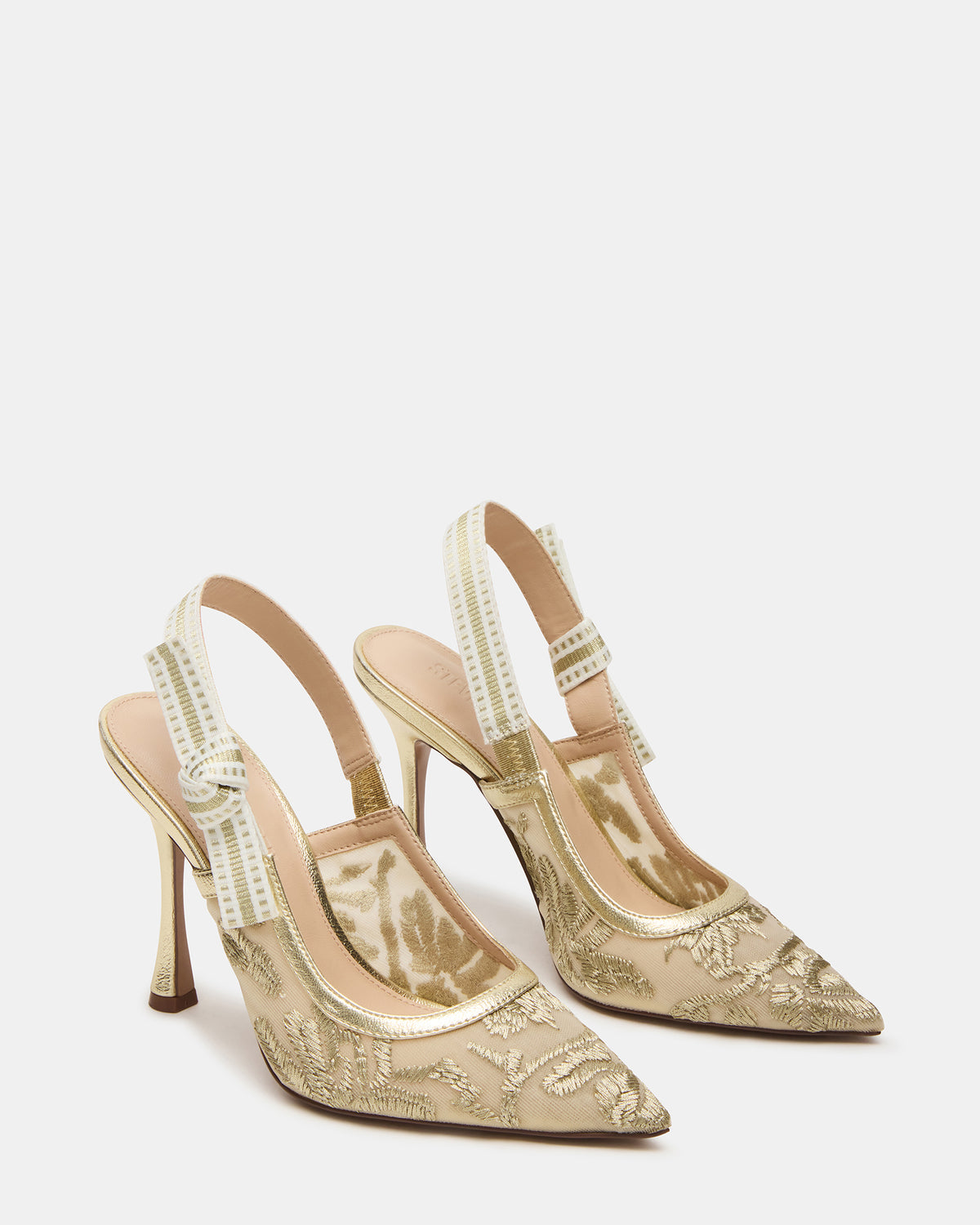 BRI Gold Multi Slingback Pump Women's Heel | Steve Madden Hot Sale