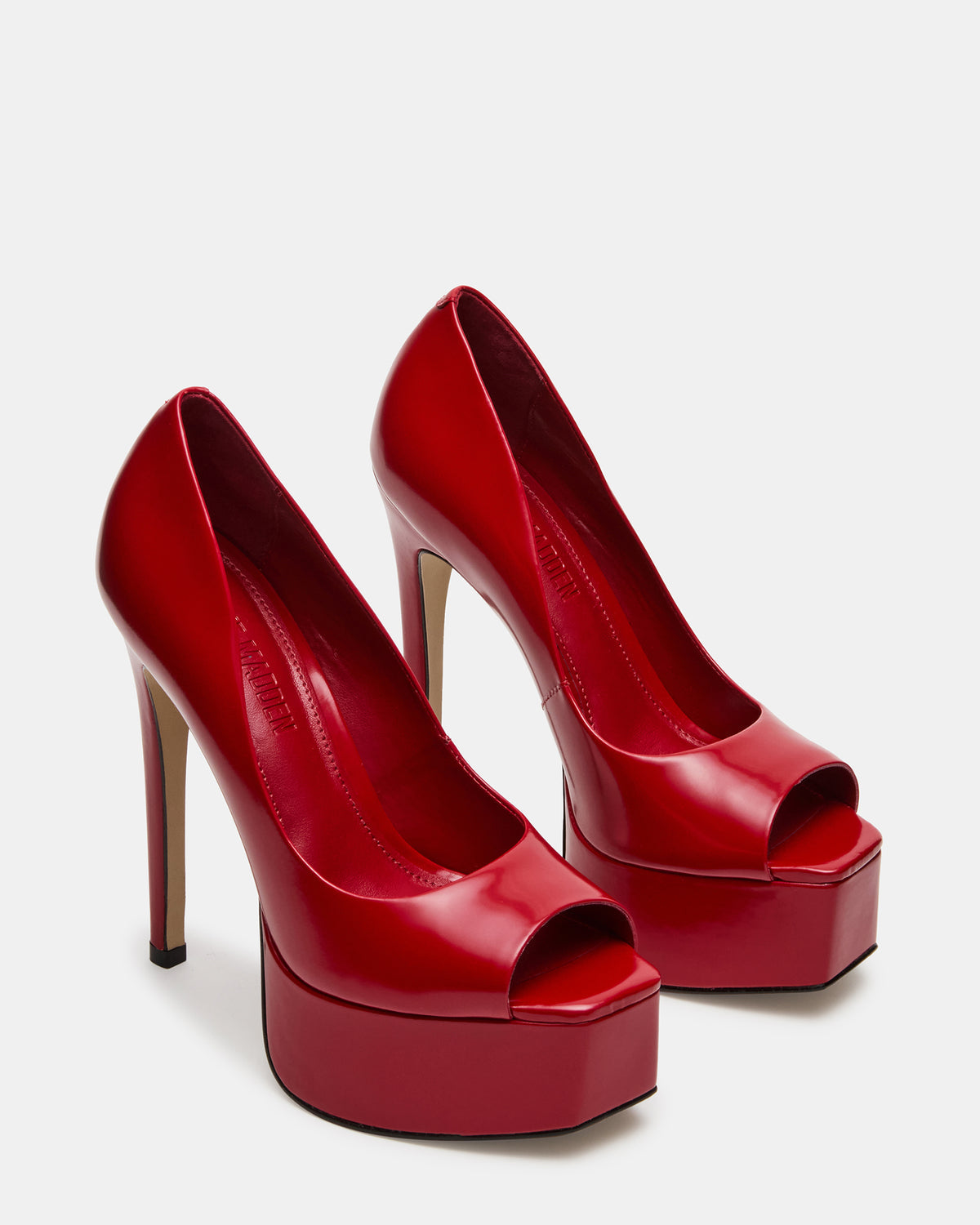 IVES Red Box Platform Square-Toe Stiletto Women's Heel | Steve Madden Recommended