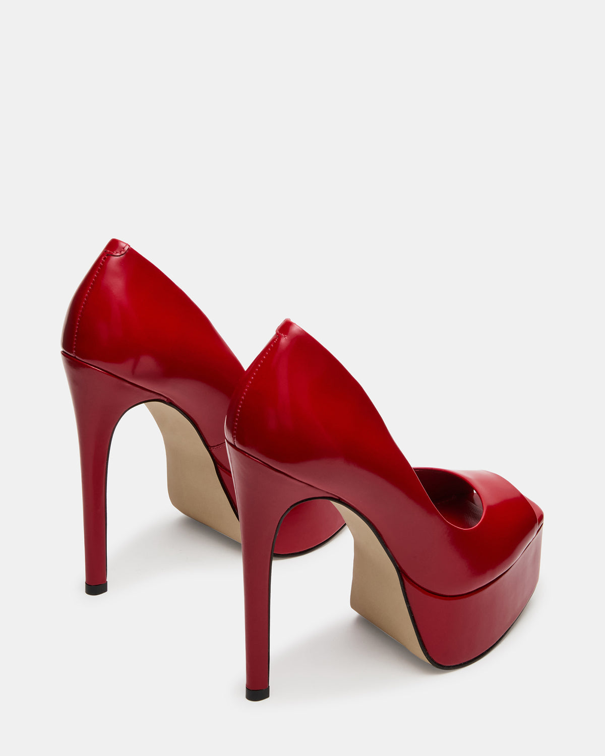 IVES Red Box Platform Square-Toe Stiletto Women's Heel | Steve Madden Recommended