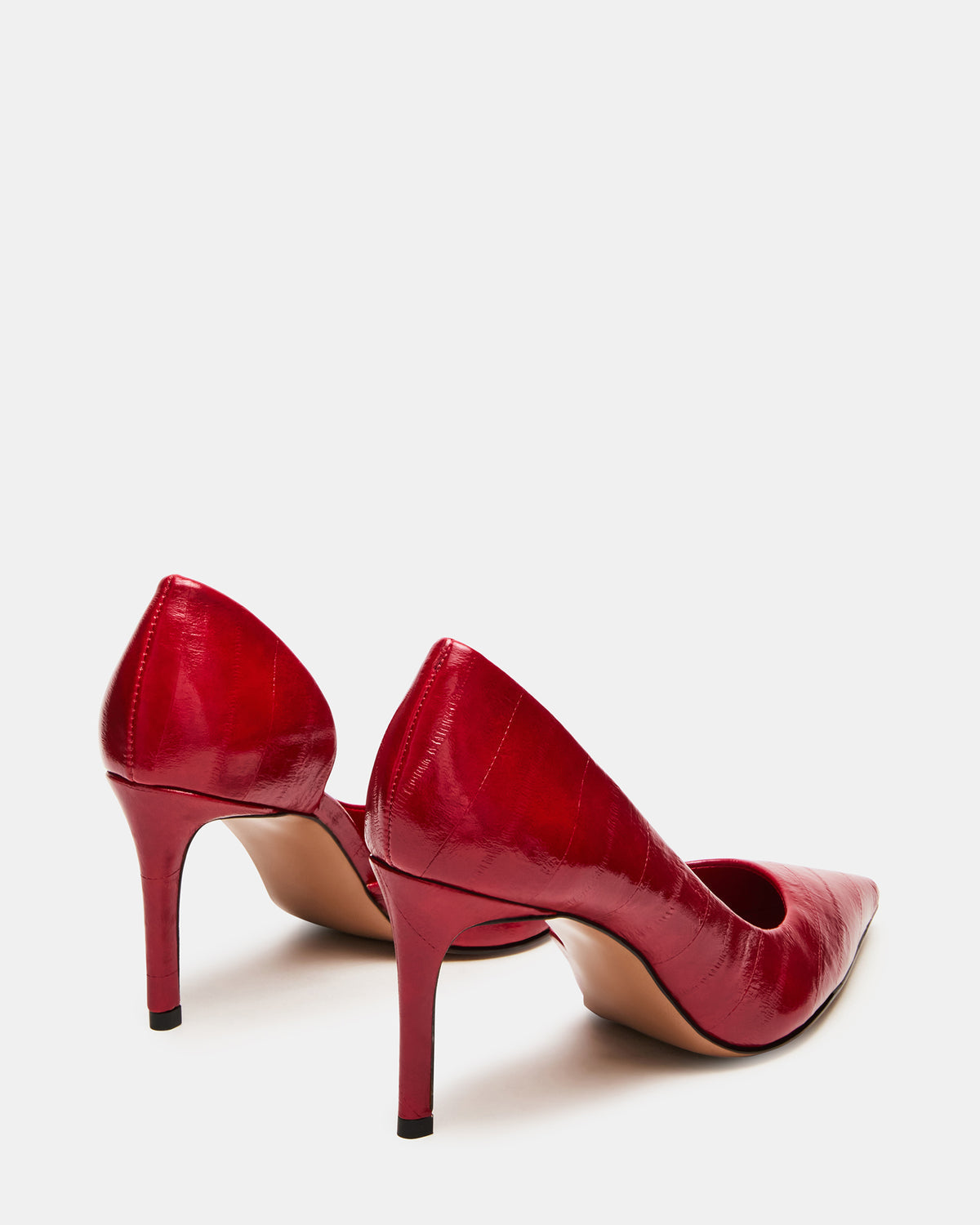 NULA Red Eeel Pointed-Toe Stiletto Pump Women's Heel | Steve Madden Quality