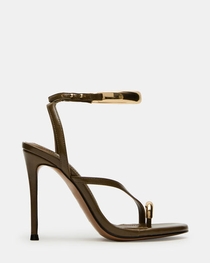 TIA Olive Open-Toe Stiletto Women's Heel | Steve Madden Recommended