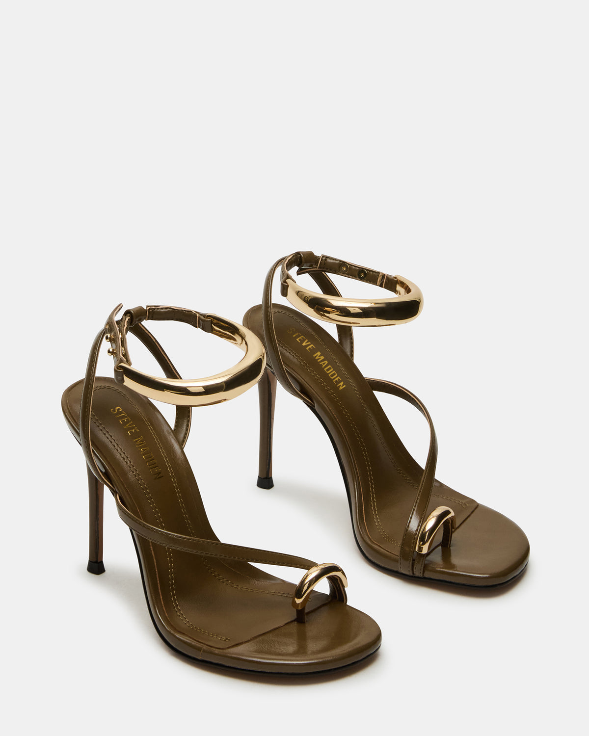 TIA Olive Open-Toe Stiletto Women's Heel | Steve Madden Recommended
