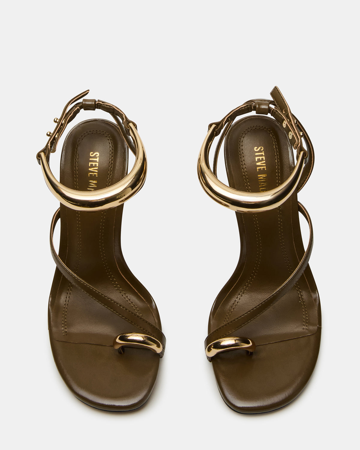 TIA Olive Open-Toe Stiletto Women's Heel | Steve Madden Recommended
