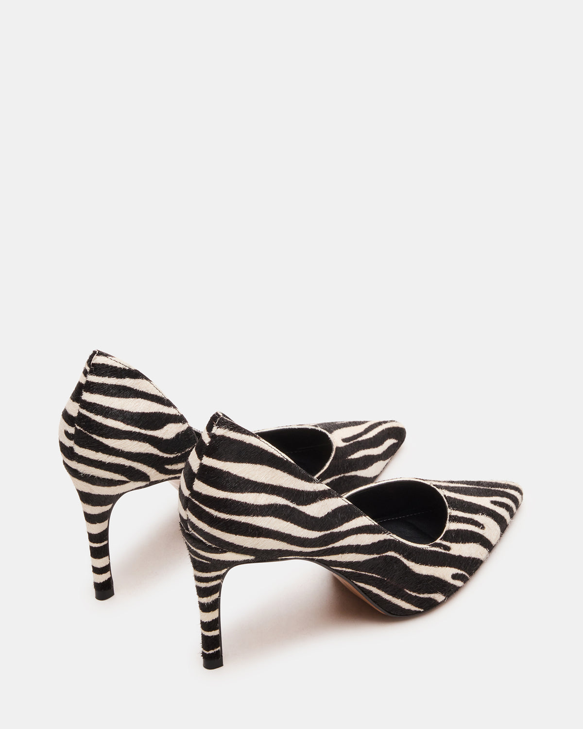 NULA Zebra Pointed-Toe Stiletto Pump Women's Heel | Steve Madden Best Seller