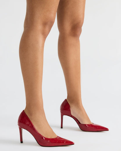 NULA Zebra Pointed-Toe Stiletto Pump Women's Heel | Steve Madden Best Seller