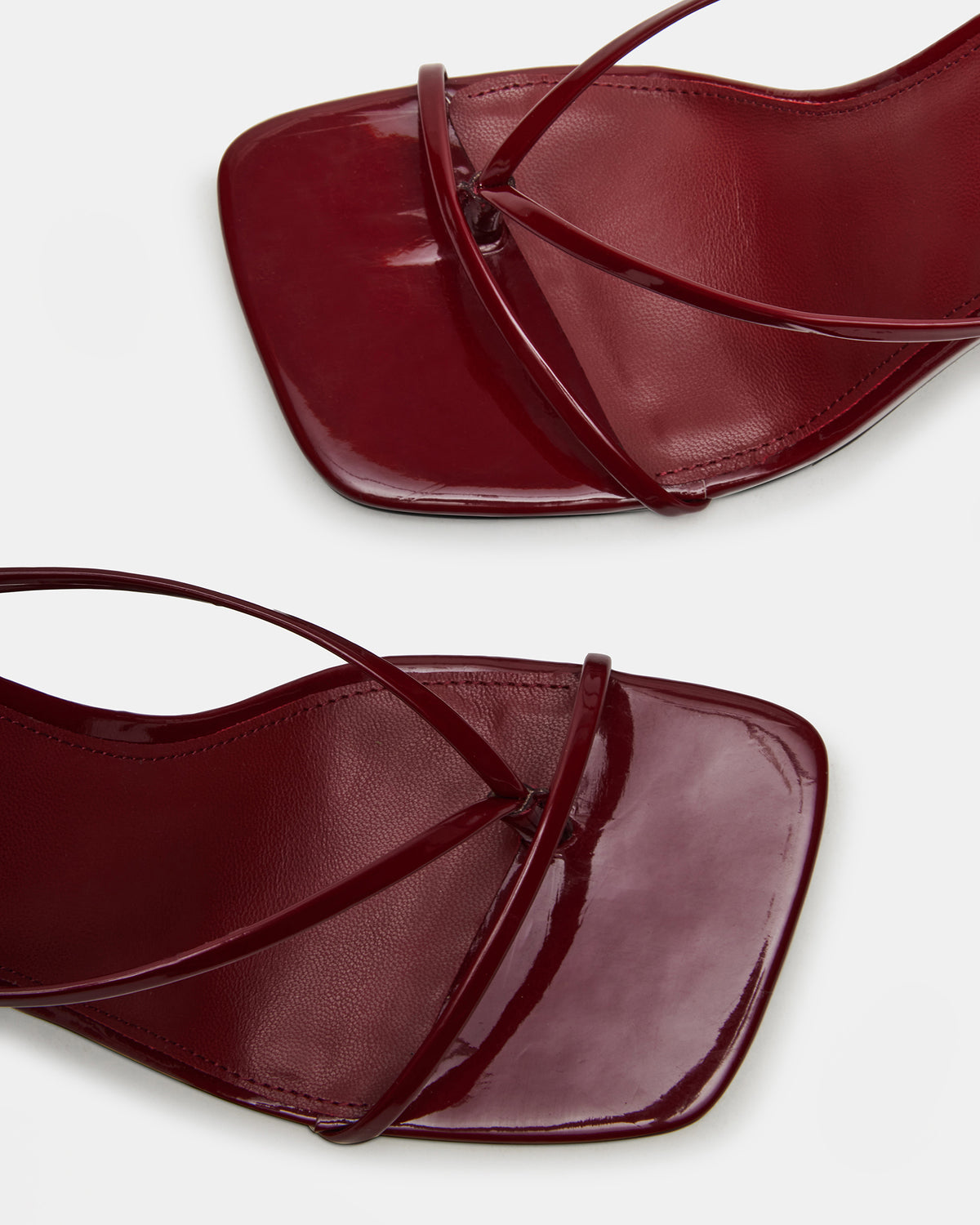 ANNIE Wine Women's Strappy Square Toe Heel | Steve Madden Exclusive