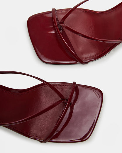 ANNIE Wine Women's Strappy Square Toe Heel | Steve Madden Exclusive