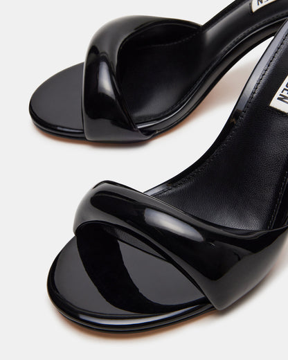 KIERAN Black Patent Mule Heel | Women's Heels | Steve Madden Featured