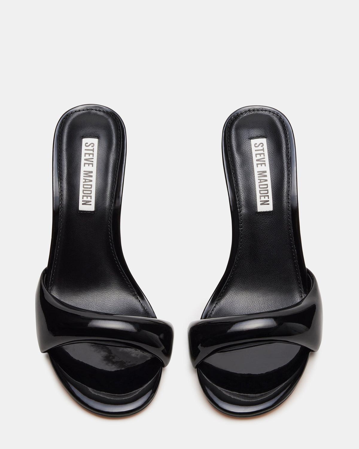 KIERAN Black Patent Mule Heel | Women's Heels | Steve Madden Featured