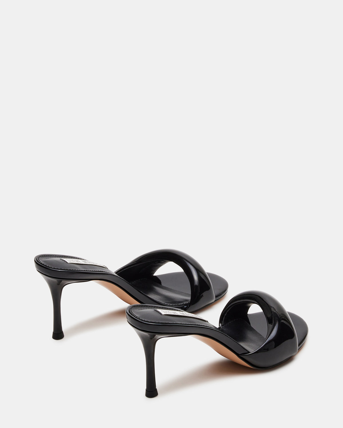 KIERAN Black Patent Mule Heel | Women's Heels | Steve Madden Featured