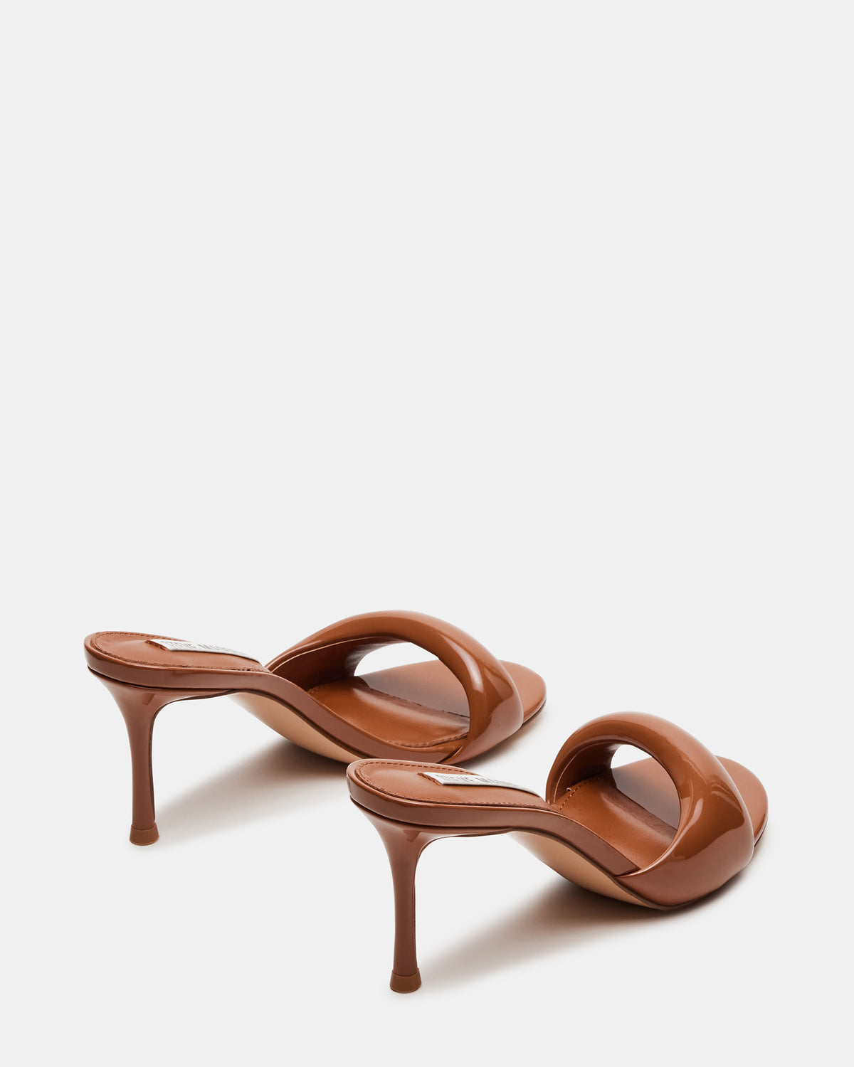 KIERAN Camel Patent Mule Heel | Women's Heels | Steve Madden Quality