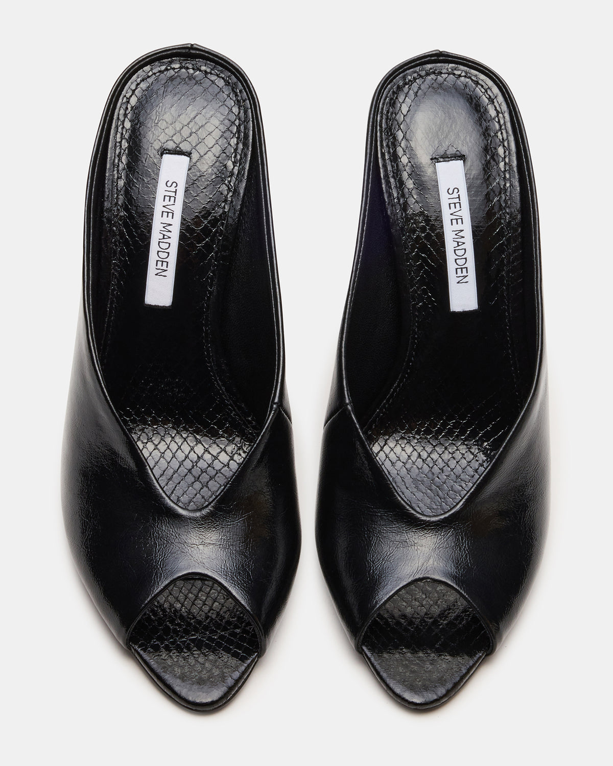 AGAZE Black Peep-Toe Stiletto Women's Heel | Steve Madden Everyday