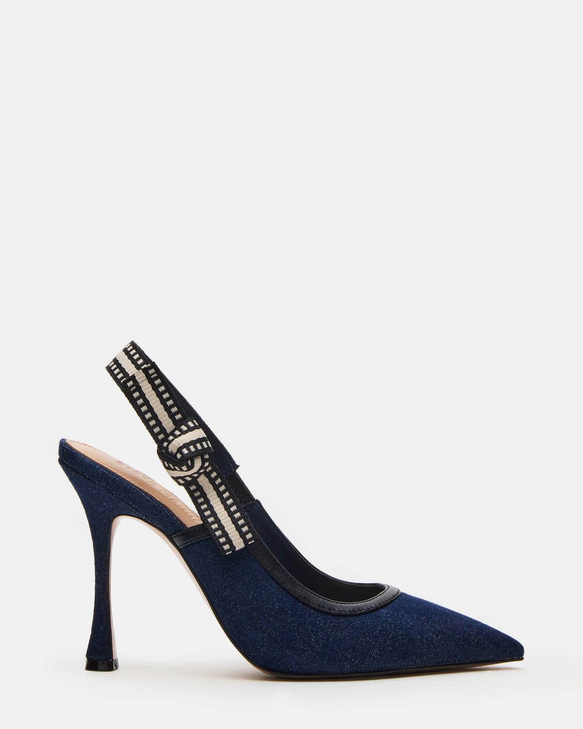 BRI Dark Denim Slingback Pump Women's Heel | Steve Madden Featured