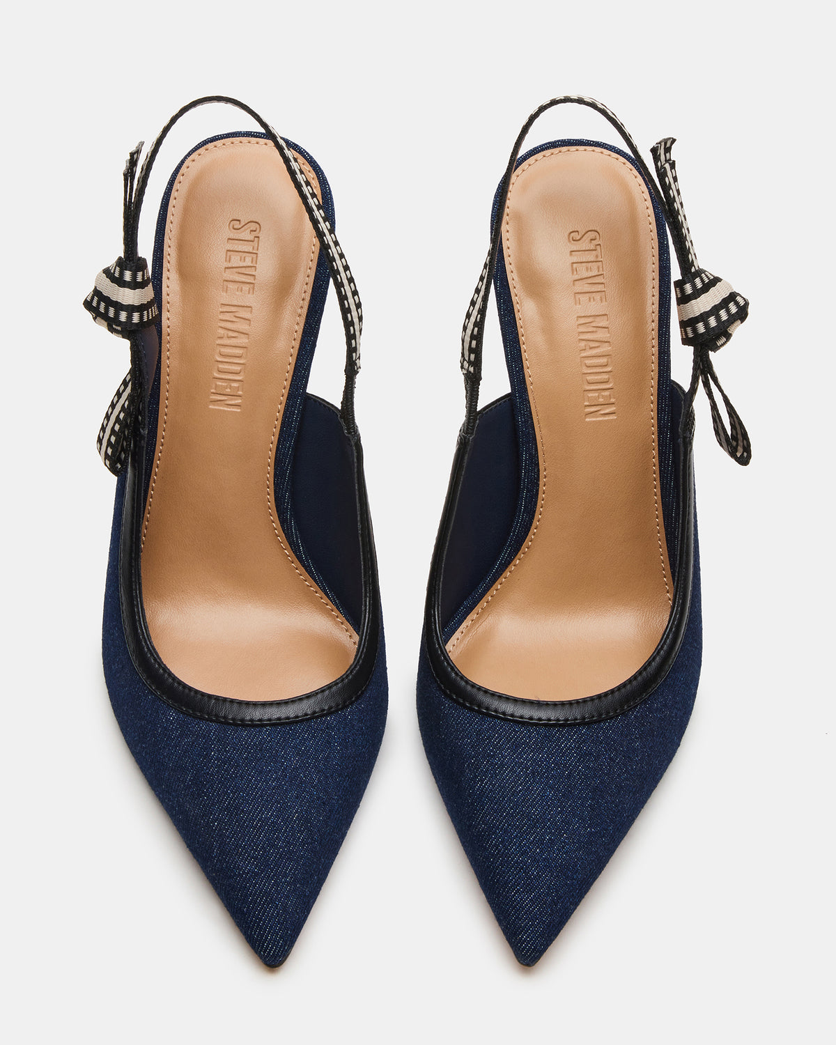BRI Dark Denim Slingback Pump Women's Heel | Steve Madden Featured