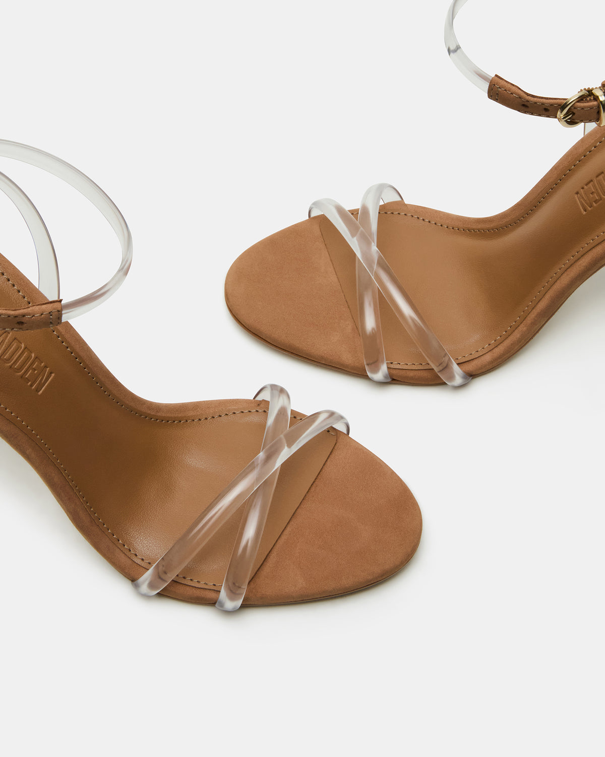 JYPSEY Clear Strappy Stiletto Women's Heel | Steve Madden Customer Favorite