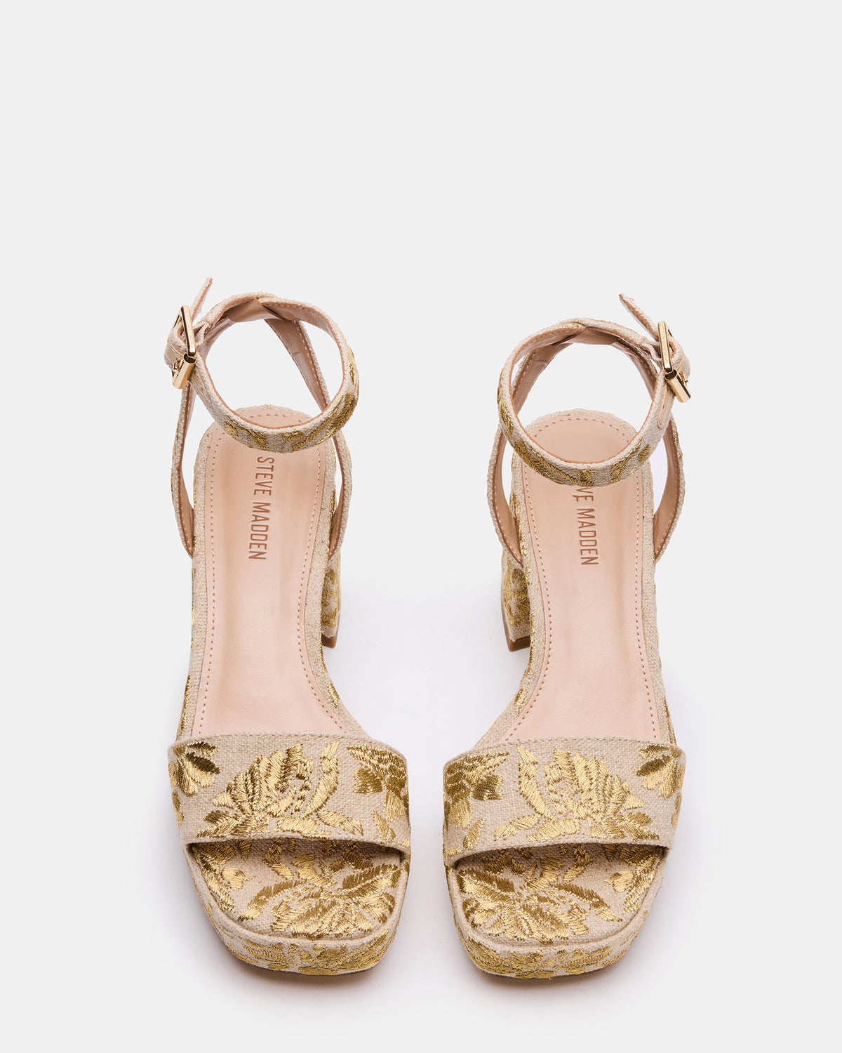 MERCERR Gold Multi Women's Platform Block Heel | Steve Madden Best Seller