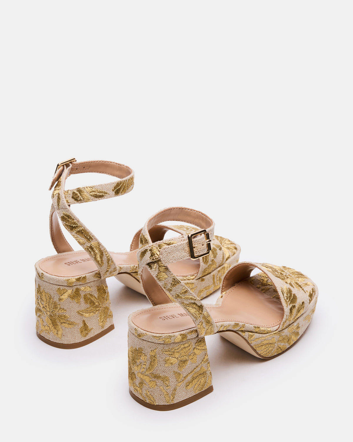 MERCERR Gold Multi Women's Platform Block Heel | Steve Madden Best Seller