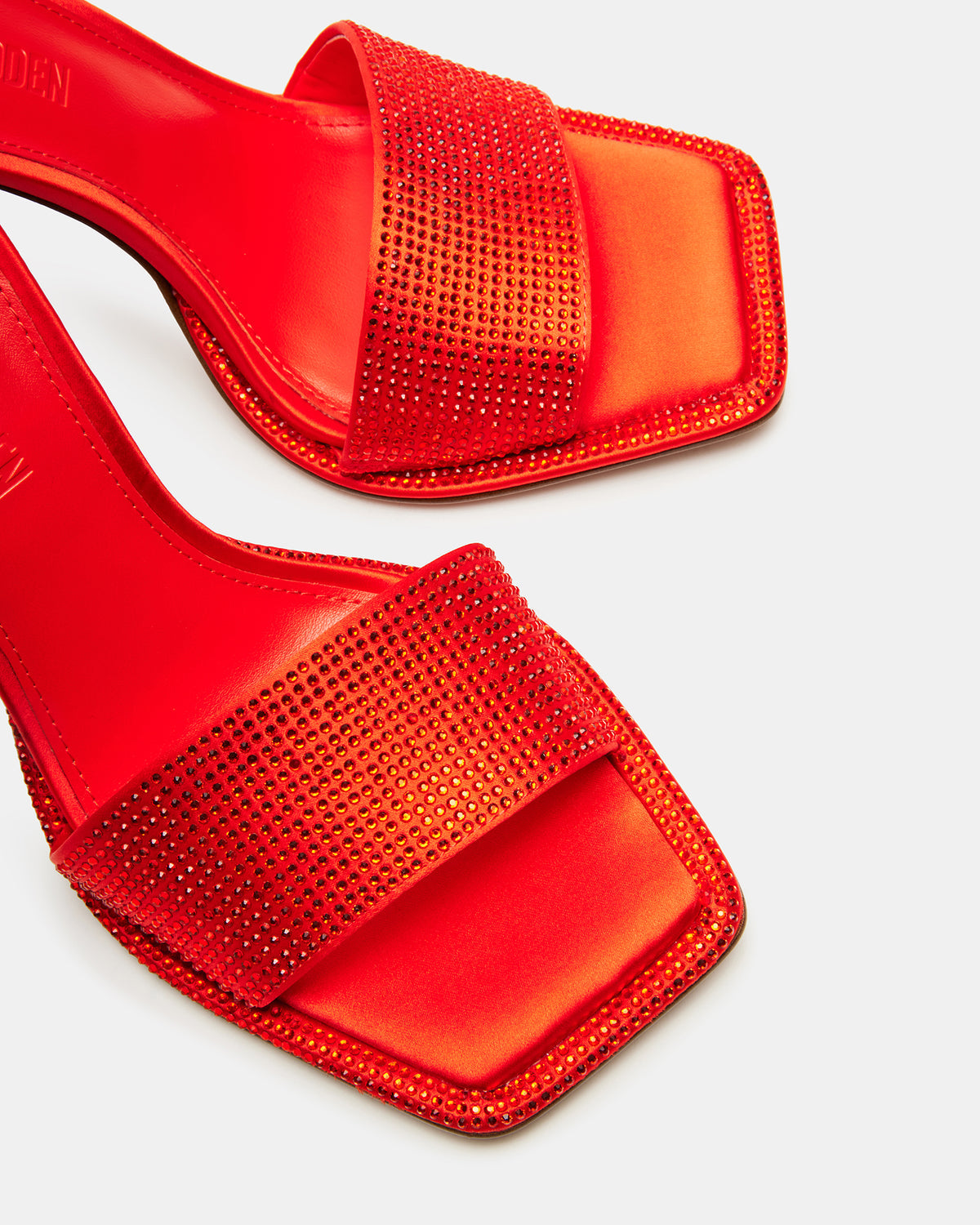 YARA Orange Women's Square-Toe Mule Heel | Steve Madden Best Seller